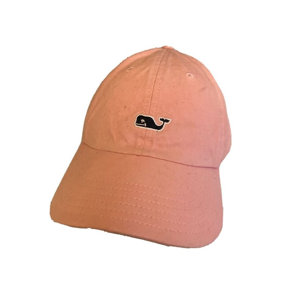 Vineyard Vines Baseball Cap Pink Whale Logo Embroidered Adjustable Dad Hat